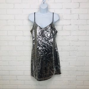 Wild Fable Sequin Shift Dress sz S
